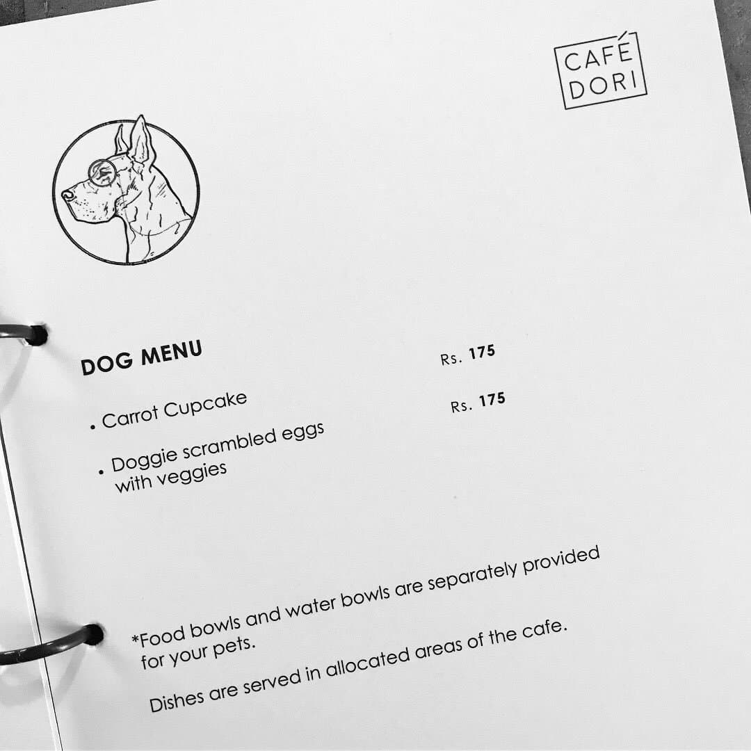 Café Dori – Napa Dori pet menu — photo 1